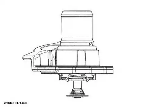 Термостат системы охлаждения WAHLER 3171.82D