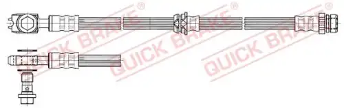 Шланг тормозной 50832X QUICK BRAKE