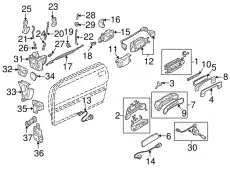 LEVER 4D0837019G7PE VAG