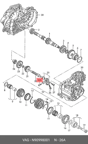 БОЛТ (10) N90998001 VAG