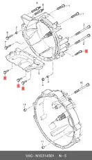  БОЛТ НОМЕР N10314501 VAG