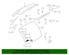 ВИНТ СО СКР.ЦИЛ. M6X16 TORX N90780901 VAG