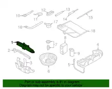 Домкрат VAG 8V0011031