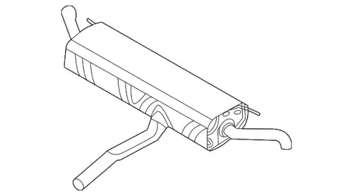 Задний глушитель 80A253609B VAG