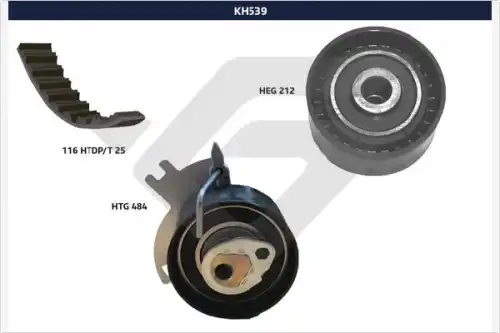 Комплект ремня ГРМ KH 539 HUTCHINSON