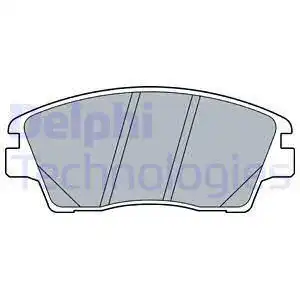 Тормозные колодки дисковые передняя ось DELPHI LP3519