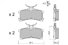 Тормозные колодки дисковые AISIN BPTO-2008