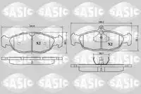 Тормозные колодки дисковые SASIC 6216029
