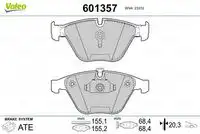 Тормозные колодки дисковые передняя ось VALEO 601357