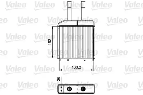 Радиатор печки VALEO 811522