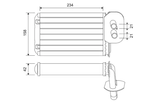 Радиатор печки VALEO 811518