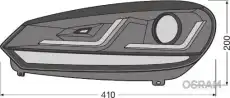Фара OSRAM LEDHL102-BK