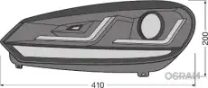 Фара OSRAM LEDHL102-BK