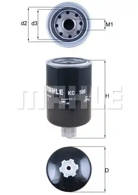 Топливный фильтр KNECHT KC580