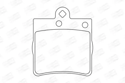 Тормозные колодки дисковые CHAMPION 571925CH