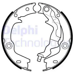 Тормозные колодки барабанные DELPHI LS2161