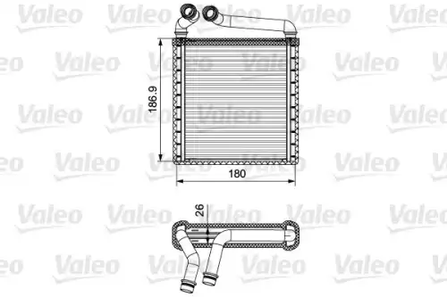 Радиатор печки VALEO 811500