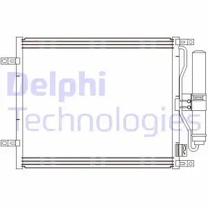 Радиатор кондиционера (конденсатор) DELPHI CF20245