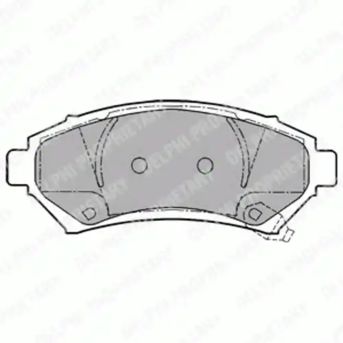 Тормозные колодки дисковые передняя ось DELPHI LP1110