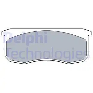 Тормозные колодки дисковые DELPHI LP3509