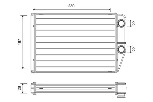 Радиатор печки VALEO 811514