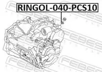 Прокладка сливной пробки FEBEST RINGOL-040-PCS10