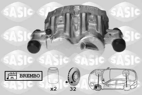 Суппорт тормозной SASIC 6500074