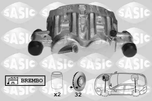 Суппорт тормозной SASIC 6500075