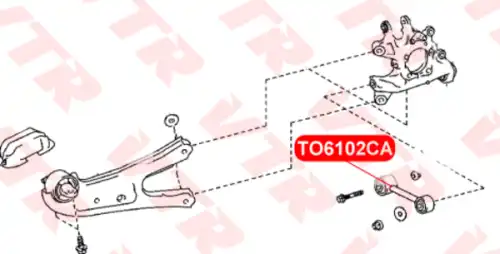 Рычаг подвески VTR TO6102CA
