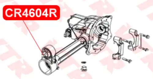 CR4604R САЙЛЕНТБЛОК ПОДУШКИ ДИФФЕРЕНЦИАЛА VTR