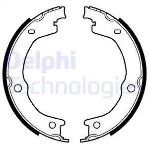 Тормозные колодки барабанные DELPHI LS2118