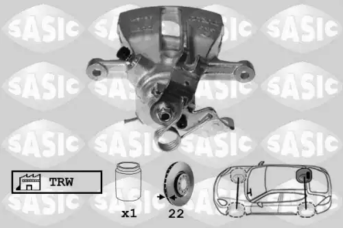 Суппорт тормозной SASIC 6506135