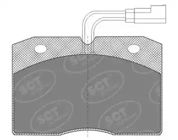SP 604 PR ТОРМОЗНЫЕ КОЛОДКИ SCT
