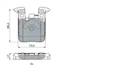 Тормозные колодки дисковые BOSCH 0 986 494 948