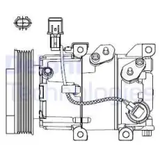 Компрессор, кондиционер CS20518 DELPHI