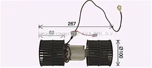Вентилятор отопителя AVA FD8652