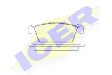 Тормозные колодки дисковые ICER 181134