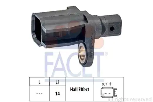 Датчик ABS FACET 21.0186
