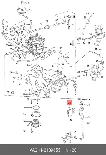 N  0139655 Конусный саморез VAG