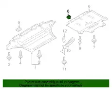 Пластинчатая гайка N  90610601 VAG