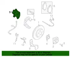 Корпус тормозного суппорта 8E0615123AX VAG