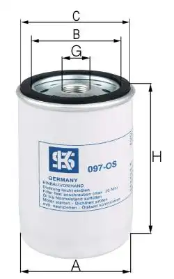 Фильтр масляный KS 097OS VW