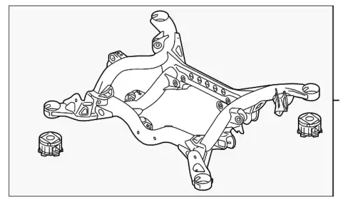 Подрамник 7P6599030B VAG