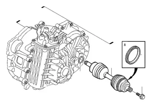 полуось, замена 8251506 VOLVO