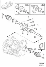 полуось, замена 8251759 VOLVO
