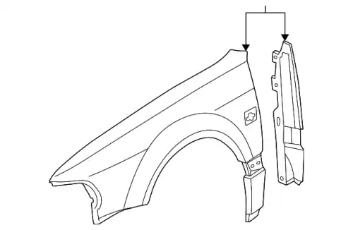 Крыло VAG 4D0821022A