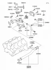 Hose - coolant, 'b' 2546937200 HYUNDAI