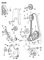 LOCK NUT M6X1.0X6 650 0274 CHRYSLER