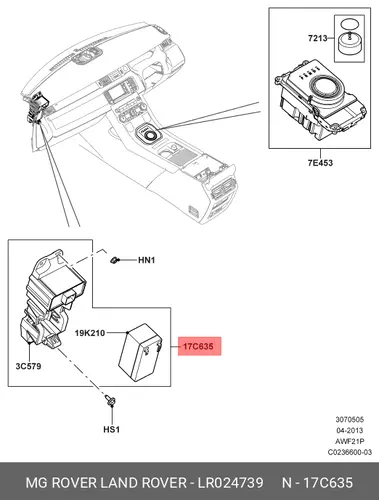 Аккумулятор LAND ROVER LR024739