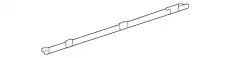 Уплотнитель двери чёрный satinschwarz 3B0837472B B41 VAG